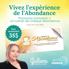 Charger l'image dans la galerie, Promo Abondance (formation + chèques]
